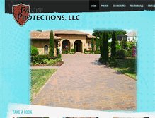 Tablet Screenshot of paverprotections.com